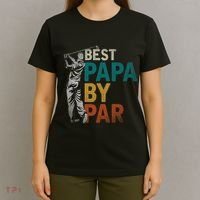 Fathers Day Golfer Dad Golfing Best Papa By Par Funny Golf T-Shirt thumb 4