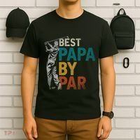 Fathers Day Golfer Dad Golfing Best Papa By Par Funny Golf T-Shirt thumb 6