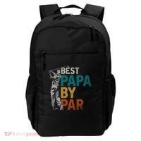 Fathers Day Golfer Dad Golfing Best Papa By Par Funny Golf Backpack thumb 0