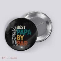 Fathers Day Golfer Dad Golfing Best Papa By Par Funny Golf Button thumb 0