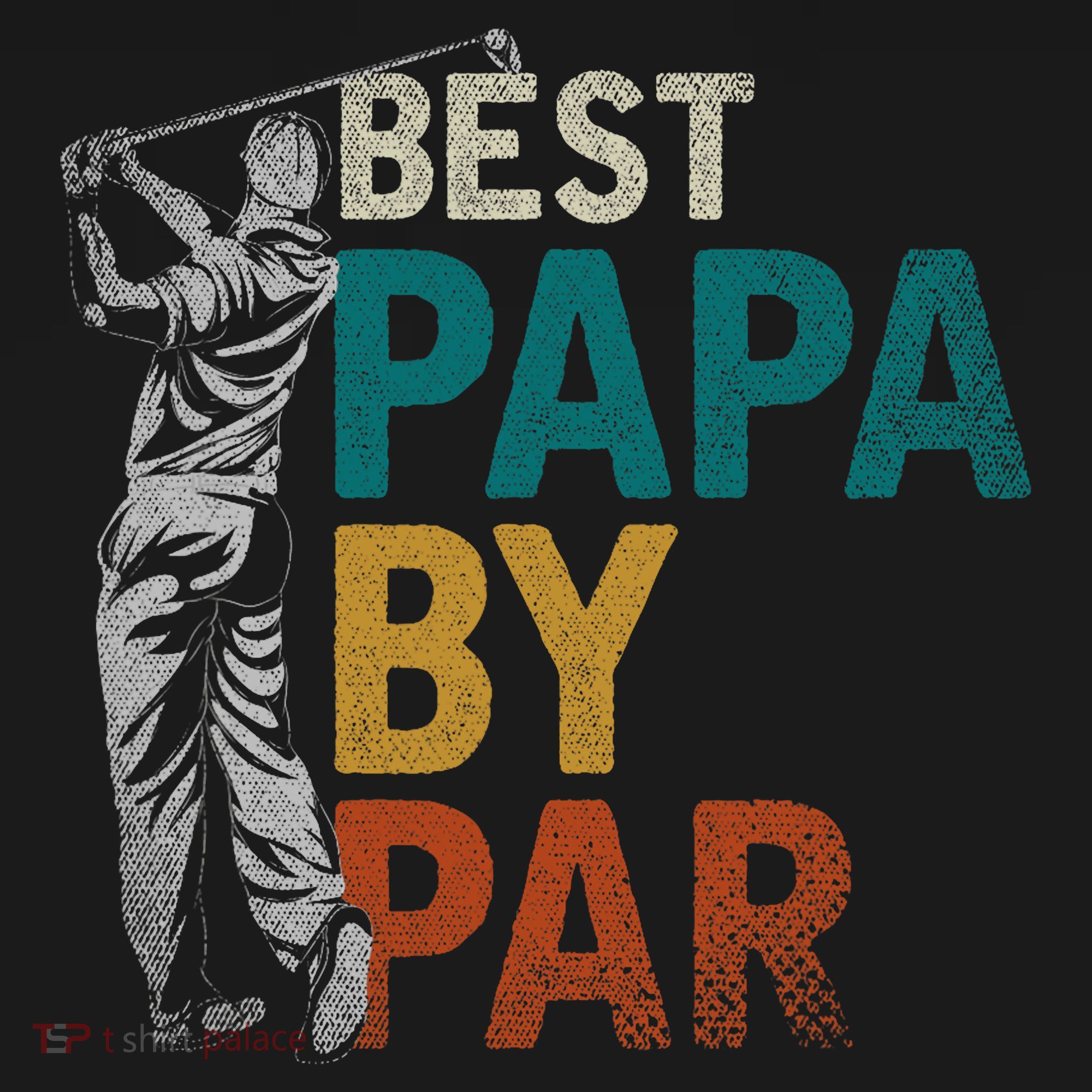 Fathers Day Golfer Dad Golfing Best Papa By Par Funny Golf Coaster