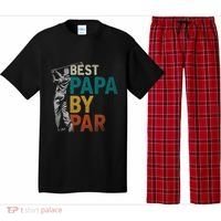 Fathers Day Golfer Dad Golfing Best Papa By Par Funny Golf Pajama Set thumb 0