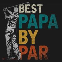 Fathers Day Golfer Dad Golfing Best Papa By Par Funny Golf Mousepad thumb 1