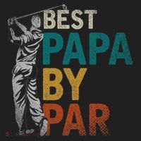 Fathers Day Golfer Dad Golfing Best Papa By Par Funny Golf Hat thumb 2