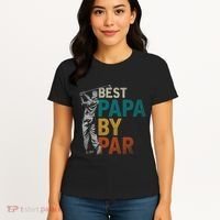 Fathers Day Golfer Dad Golfing Best Papa By Par Funny Golf Women's T-Shirt thumb 4