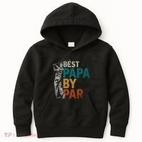 Fathers Day Golfer Dad Golfing Best Papa By Par Funny Golf Kids Hoodie thumb 0