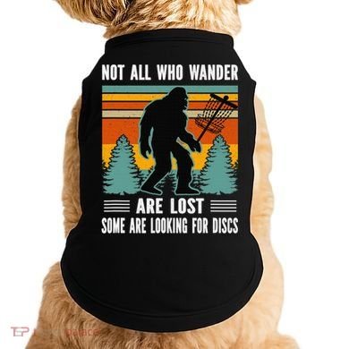 Frisbee Disc Golfing Funny Bigfoot Looking For Discs Doggie Tank