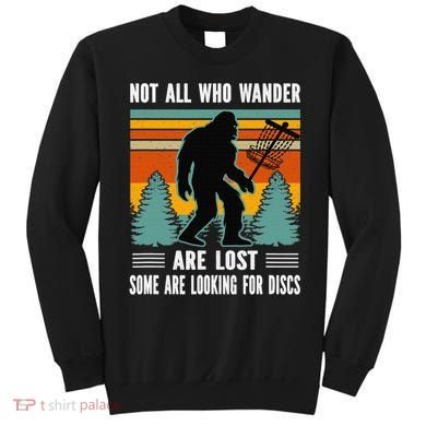 Frisbee Disc Golfing Funny Bigfoot Looking For Discs Sweatshirt