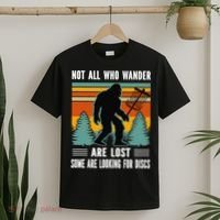 Frisbee Disc Golfing Funny Bigfoot Looking For Discs T-Shirt thumb 2