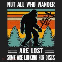 Frisbee Disc Golfing Funny Bigfoot Looking For Discs Beanie thumb 2