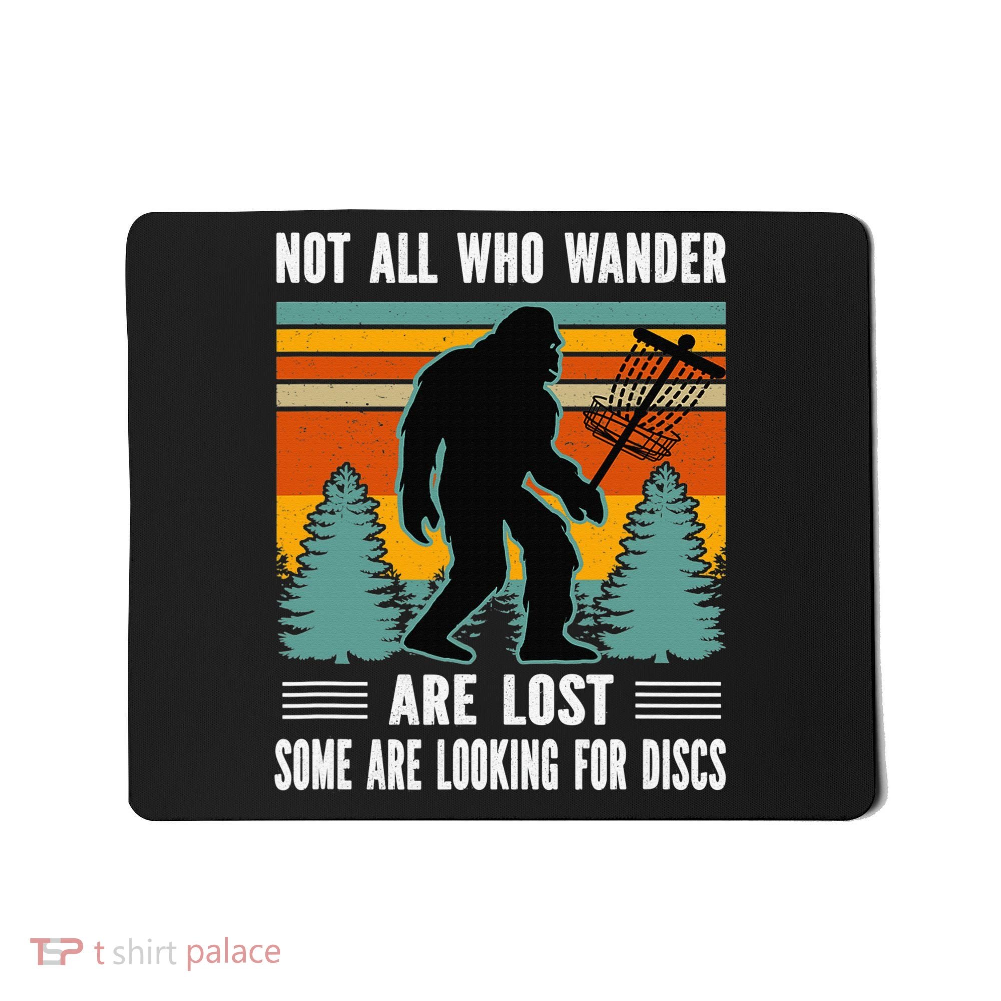 Frisbee Disc Golfing Funny Bigfoot Looking For Discs Mousepad
