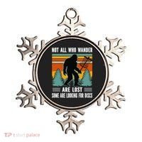 Frisbee Disc Golfing Funny Bigfoot Looking For Discs Ornament thumb 0