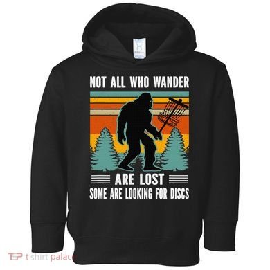 Frisbee Disc Golfing Funny Bigfoot Looking For Discs Toddler Hoodie
