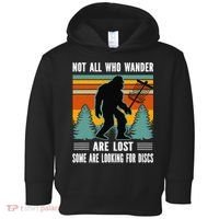 Frisbee Disc Golfing Funny Bigfoot Looking For Discs Toddler Hoodie thumb 0