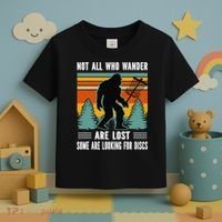 Frisbee Disc Golfing Funny Bigfoot Looking For Discs Toddler T-Shirt thumb 3