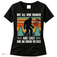 Frisbee Disc Golfing Funny Bigfoot Looking For Discs Women's T-Shirt thumb 0