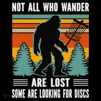 Frisbee Disc Golfing Funny Bigfoot Looking For Discs Women's T-Shirt thumb 6