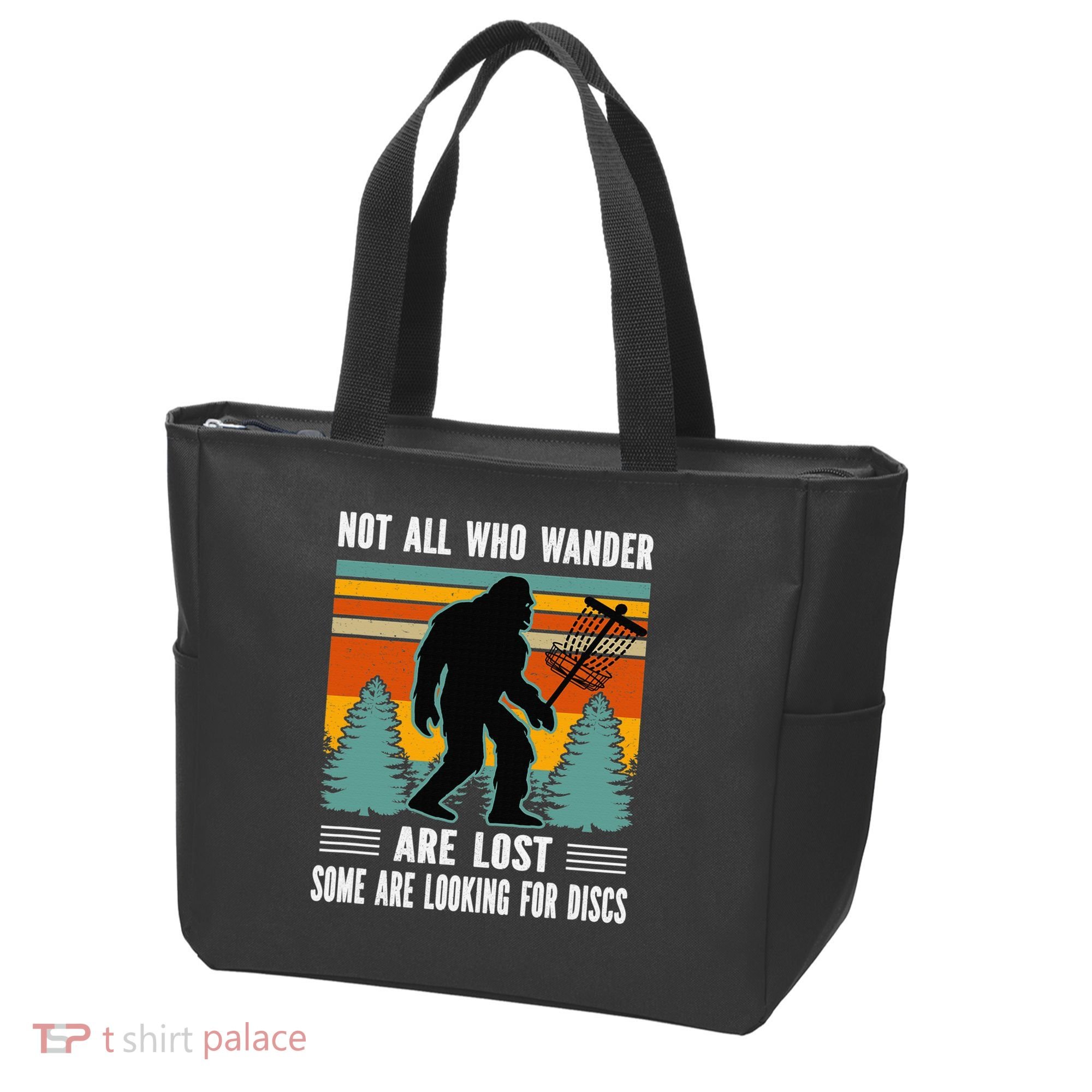 Frisbee Disc Golfing Funny Bigfoot Looking For Discs Tote Bag