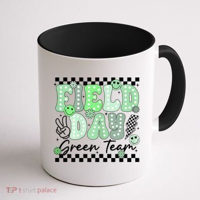 Field Day Green Team Color Field Trip Team Game Competition Coffee Mug back