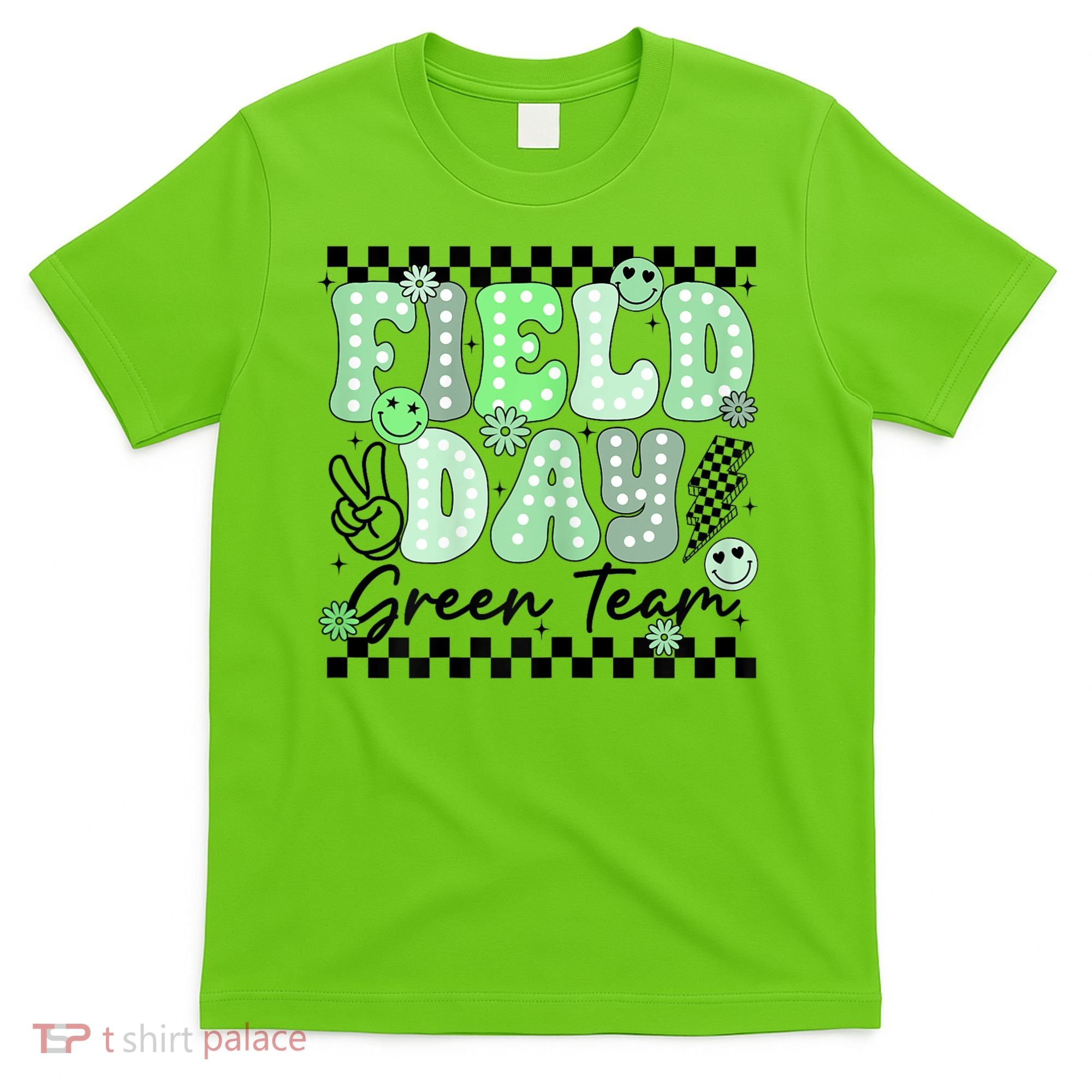 Field Day Green Team Color Field Trip Team Game Competition T-Shirt