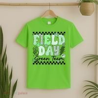 Field Day Green Team Color Field Trip Team Game Competition T-Shirt thumb 2