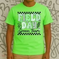 Field Day Green Team Color Field Trip Team Game Competition T-Shirt thumb 3