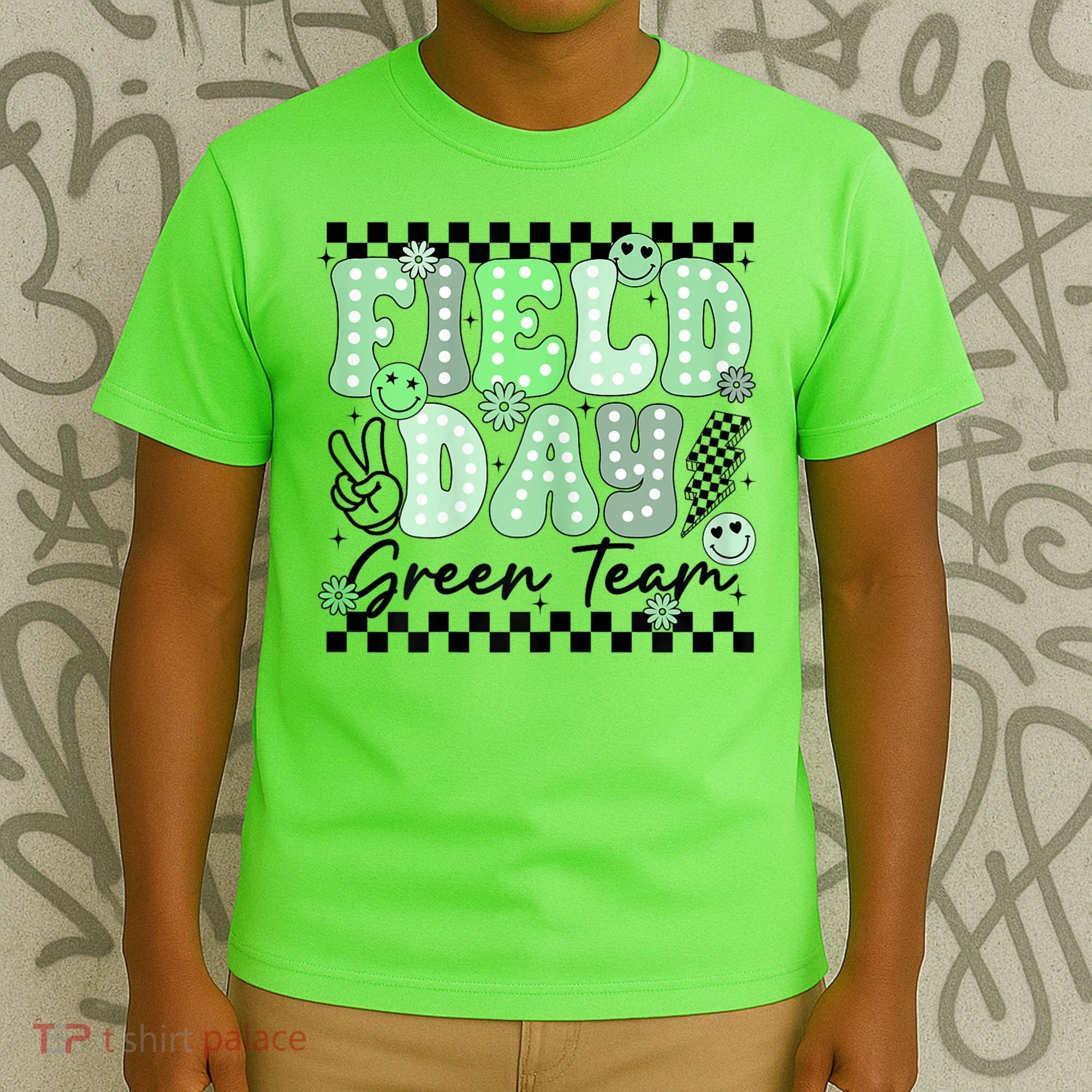 Field Day Green Team Color Field Trip Team Game Competition T-Shirt