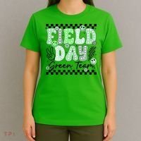 Field Day Green Team Color Field Trip Team Game Competition T-Shirt thumb 4