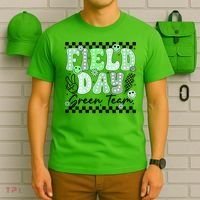 Field Day Green Team Color Field Trip Team Game Competition T-Shirt thumb 6
