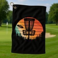 Funny Disc Golf Golfer Disc Golf Golf Towel thumb 1