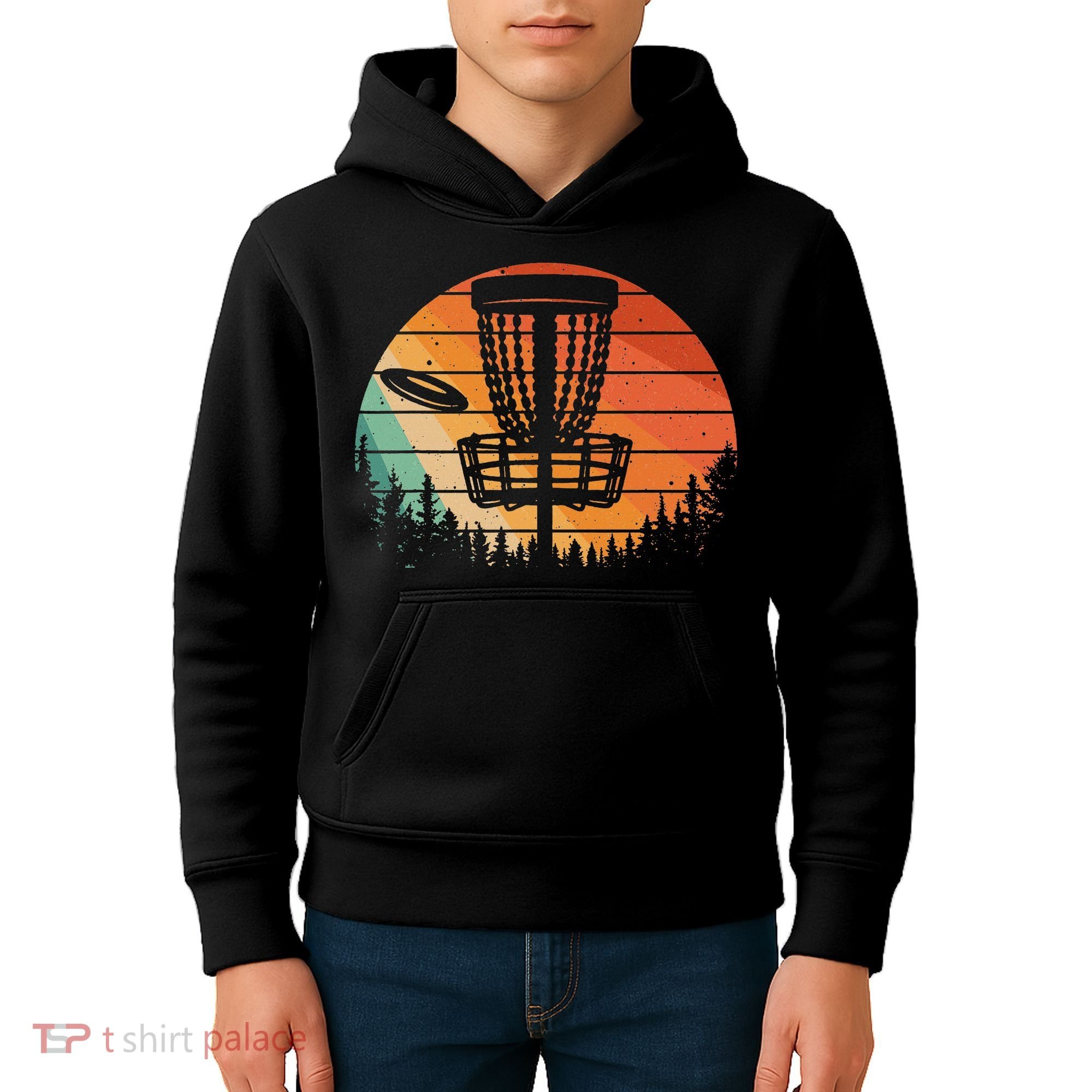 Funny Disc Golf Golfer Disc Golf Kids Hoodie