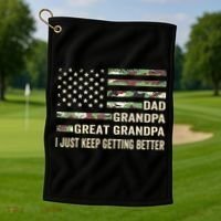 Fathers Day Gift from Dad Grandpa Great Grandpa Golf Towel thumb 1