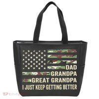 Fathers Day Gift from Dad Grandpa Great Grandpa Tote Bag thumb 0