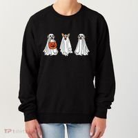 Funny Dog Ghosts Halloween Costume Women's Sweatshirt thumb 0