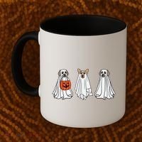 Funny Dog Ghosts Halloween Costume Coffee Mug thumb 2