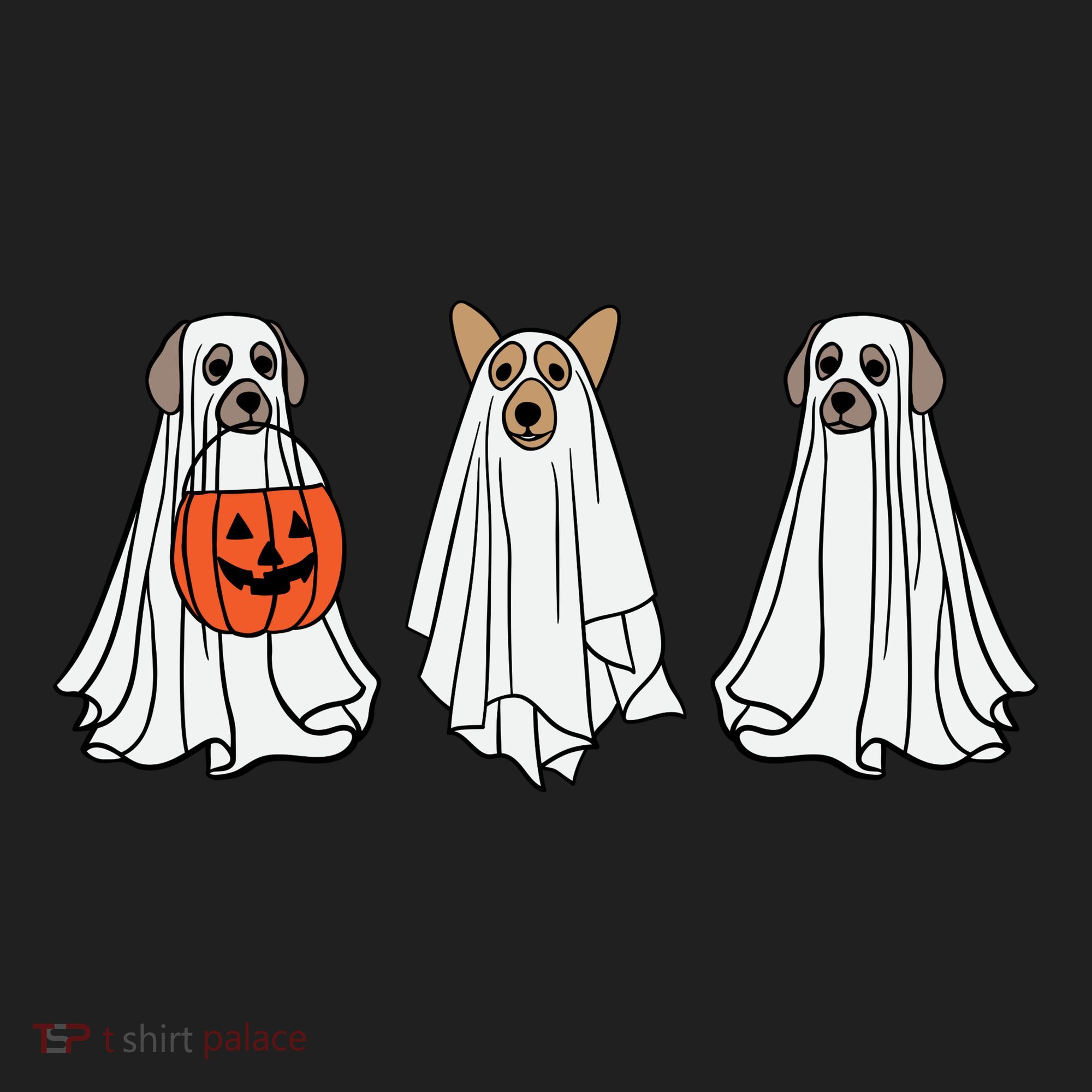 Funny Dog Ghosts Halloween Costume Beanie