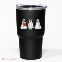 Funny Dog Ghosts Halloween Costume Tumbler thumb 0