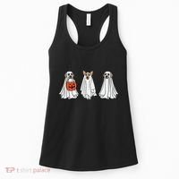 Funny Dog Ghosts Halloween Costume Women's Tank Top thumb 0