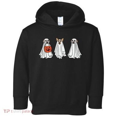 Funny Dog Ghosts Halloween Costume Toddler Hoodie
