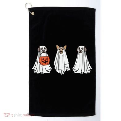 Funny Dog Ghosts Halloween Costume Golf Towel