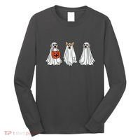Funny Dog Ghosts Halloween Costume Long Sleeve Shirt thumb 0