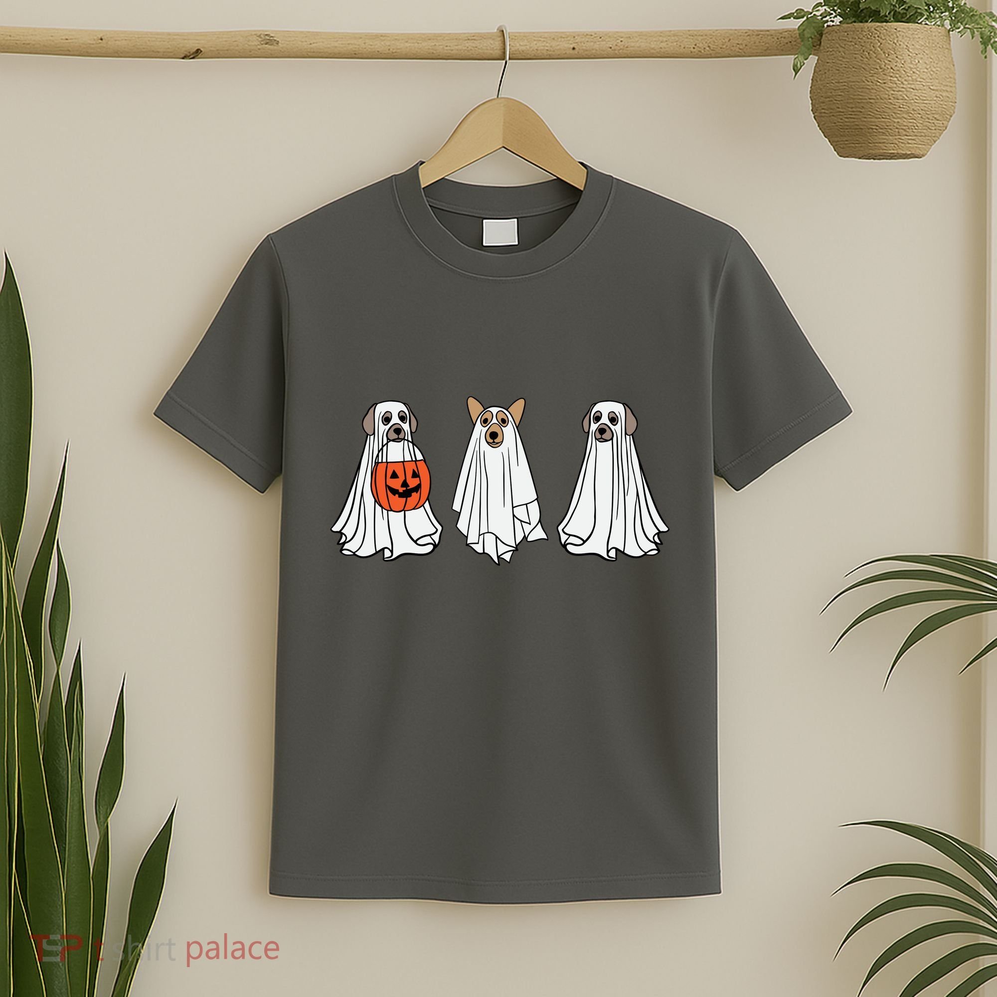 Funny Dog Ghosts Halloween Costume T-Shirt