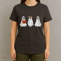 Funny Dog Ghosts Halloween Costume T-Shirt thumb 4