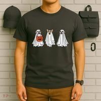 Funny Dog Ghosts Halloween Costume T-Shirt thumb 6