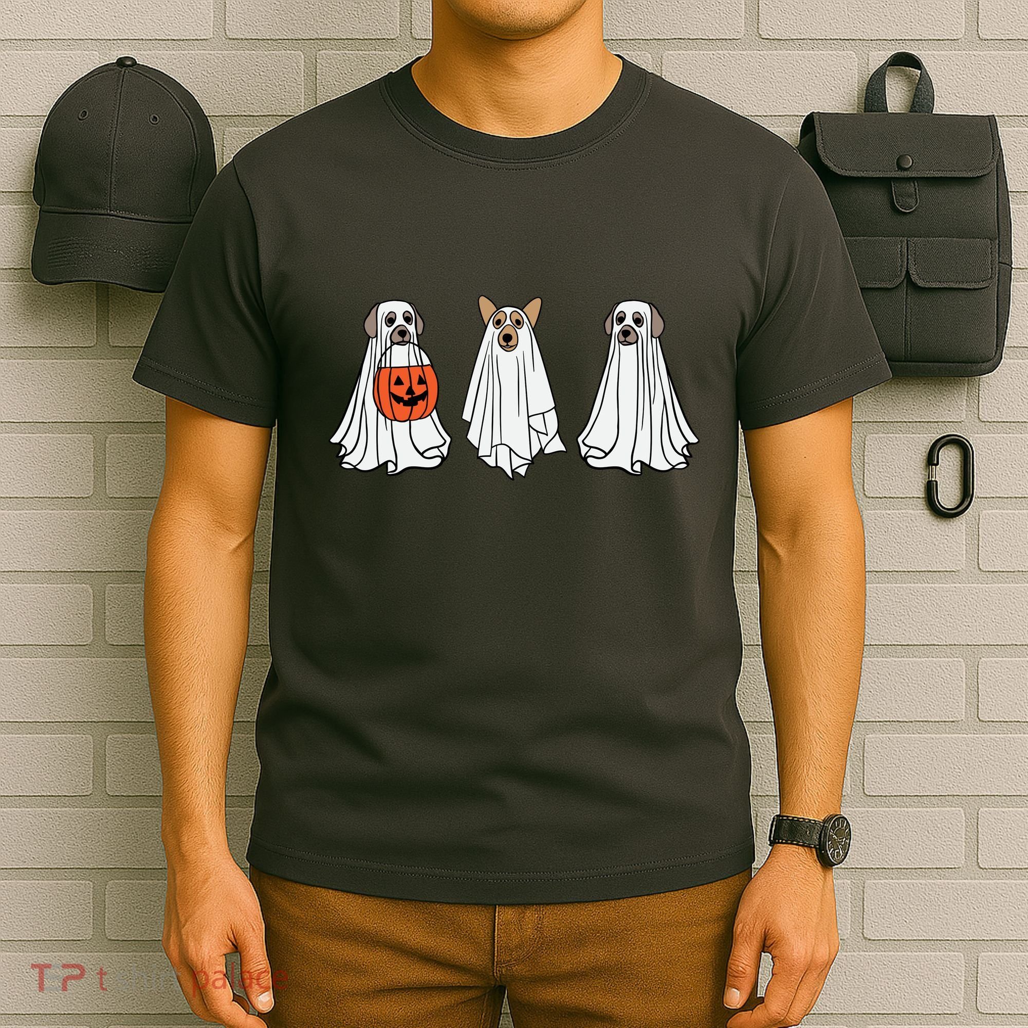Funny Dog Ghosts Halloween Costume T-Shirt