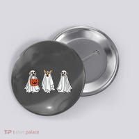Funny Dog Ghosts Halloween Costume Button thumb 0