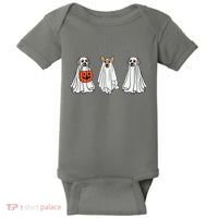 Funny Dog Ghosts Halloween Costume Baby Bodysuit thumb 0
