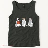 Funny Dog Ghosts Halloween Costume Tank Top thumb 2