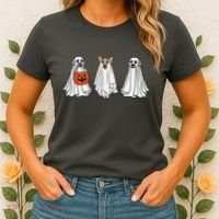 Funny Dog Ghosts Halloween Costume Women's T-Shirt thumb 2