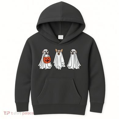 Funny Dog Ghosts Halloween Costume Kids Hoodie
